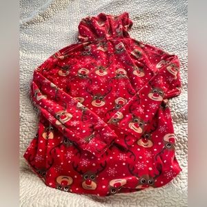 REDUCED 🌼🌼🌼Reindeer hoodie - RUDOLF- no zipper- Xl -cute -pre owned!